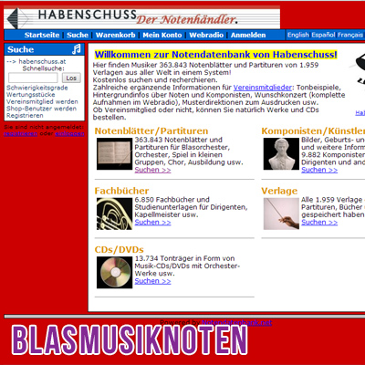 blasmusiknoten onlineshop habenschuss